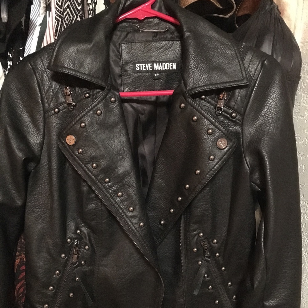Steven Madden Studded Leather Jacket